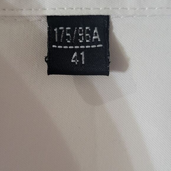 Zeroyaa Men's White Button-Down Cotton-blend Dress Shirt - Picture 4 of 14